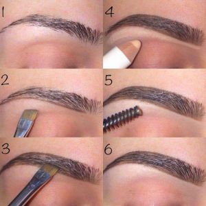 Как сделать красивый макияж бровей